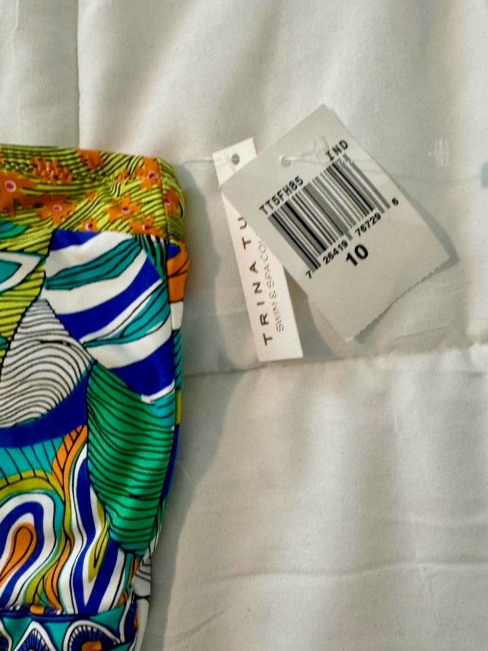 New with tags Trina Turk Multicolored Bikini set 💚💙 - Picture 6 of 6